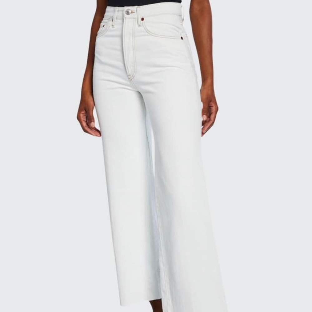 Re/Done denim wide leg crop